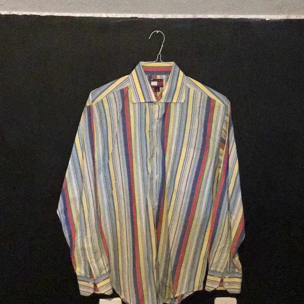 Tommy Hilfiger striped button down dress shirt